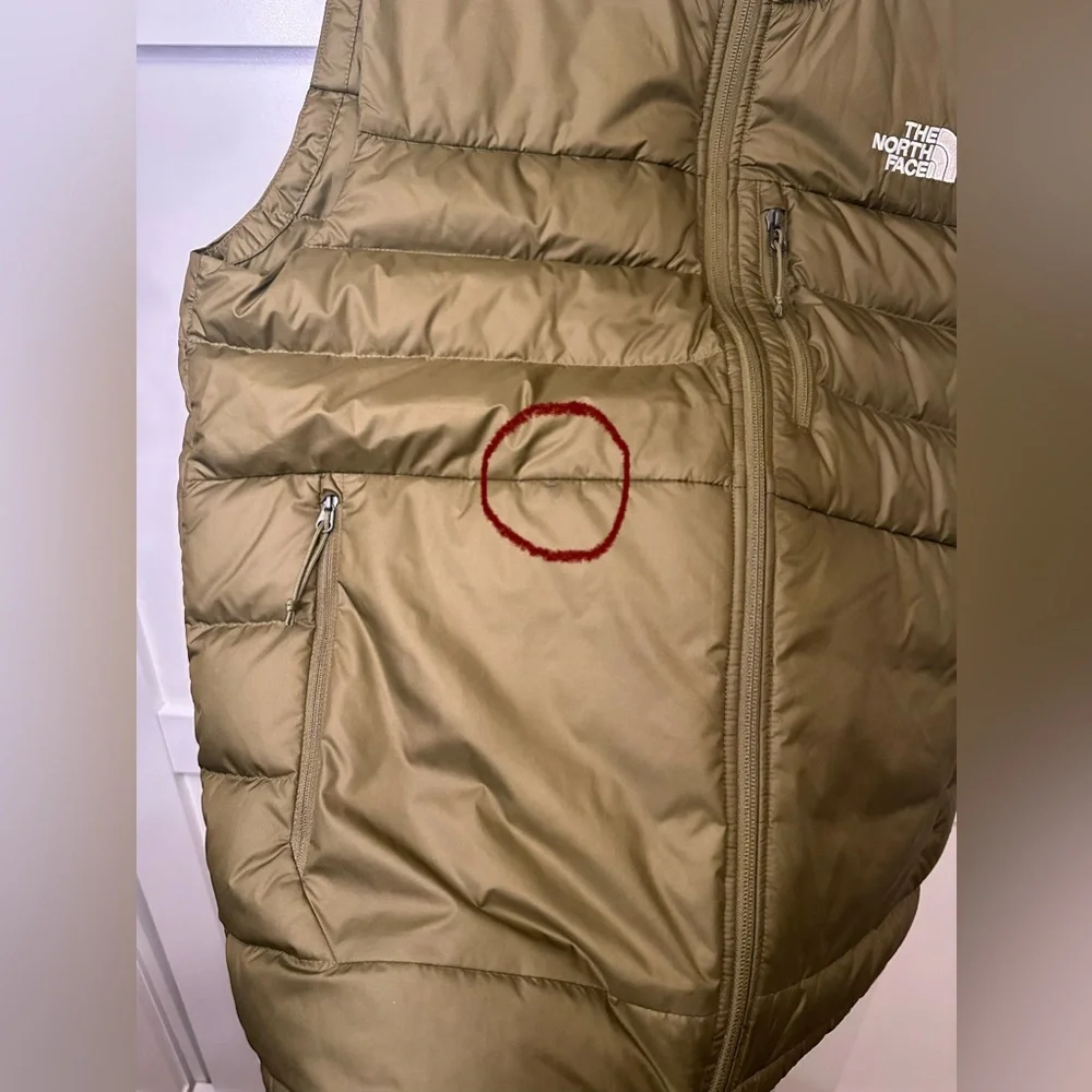 The North Face Aconcagua 2 500 Fill Goose Down Vest Military Olive Green Men’s M